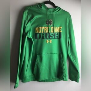 ☘️Under Armour Green Notre Dame Hoodie